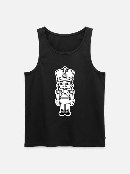 Nutcracker Christmas Symbol - Men's Premium Organic Tank Top - black