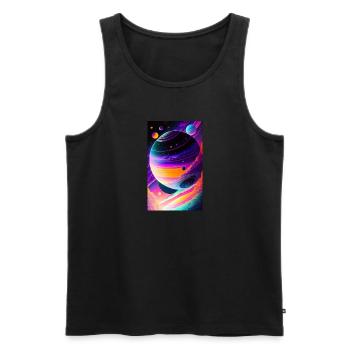 Solar System | Planets | Space | Star - Men's Premium Organic Tank Top - black - Front - Michal (187cm)