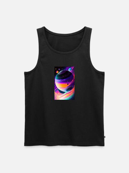 Solar System | Planets | Space | Star - Men's Premium Organic Tank Top - black