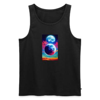 Solar System | Planets | Space | Star - Men's Premium Organic Tank Top - black - Front - Michal (187cm)