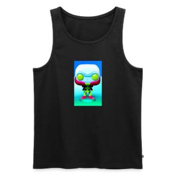 Alien | UFO | Spaceship | UAP | alien - Men's Premium Organic Tank Top - black - Front - AI Model Male 178 light (178cm)
