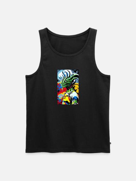 Alien | UFO | Spaceship | UAP | alien - Men's Premium Organic Tank Top - black