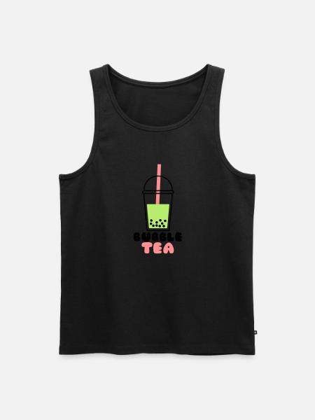 Bubble Tea - Männer Premium Bio Tank Top - Schwarz