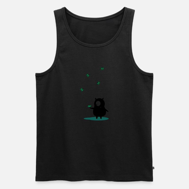 schmetterlinge - Männer Premium Bio Tank Top - Schwarz