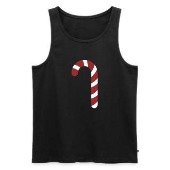 Weihnachtspullover - candycane - Geschenk - Männer Premium Bio Tank Top - Schwarz - Vorne - AI Model Male 178 light (178cm)