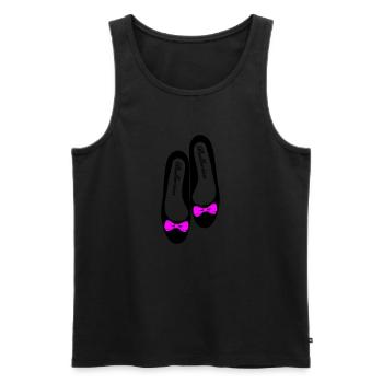 Ballerina 4 - Männer Premium Bio Tank Top - Schwarz - Vorne - AI Model Male 178 light (178cm)