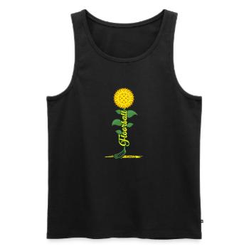 Floorball Unihockey FLOORBALL-Sommer Floorballer - Männer Premium Bio Tank Top - Schwarz - Vorne - Michal (187cm)