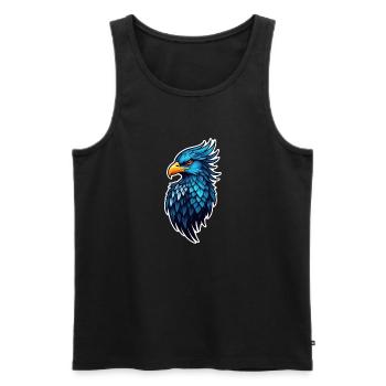 Eagle - United States - USA - Men's Premium Organic Tank Top - black - Front - AI Model Male 178 light (178cm)