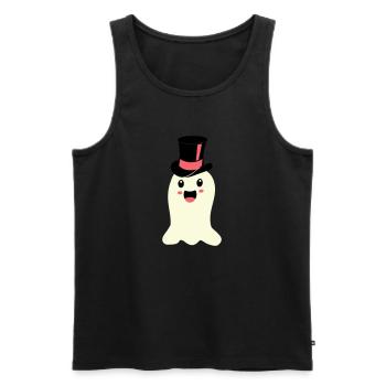 spirit - Men's Premium Organic Tank Top - black - Front - Michal (187cm)