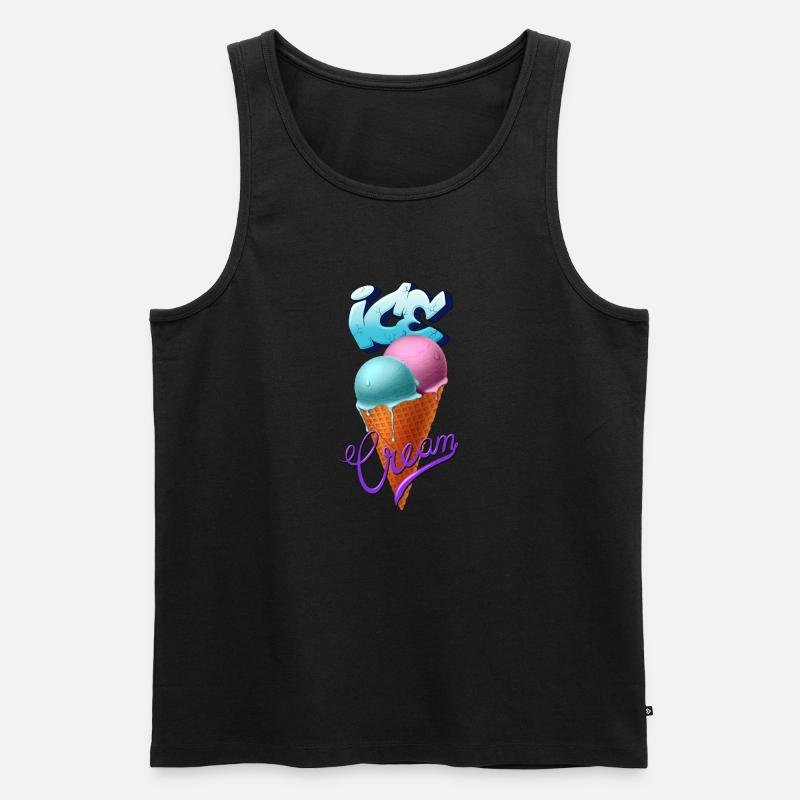 Eis - Männer Premium Bio Tank Top - Schwarz