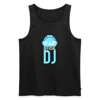 Penguin Official DJ Bird Party Club Music Celebrations - Men's Premium Organic Tank Top - black - Front - Michal (187cm)