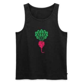 Rübe - Männer Premium Bio Tank Top - Schwarz - Vorne - AI Model Male 178 light (178cm)