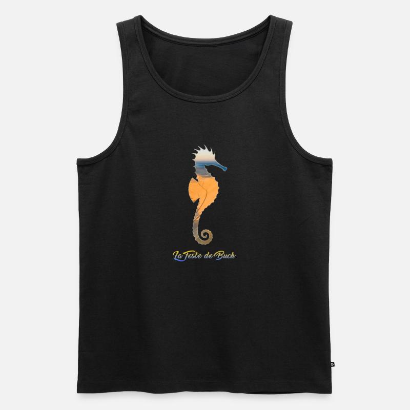Der Seepferdchen-Test - Männer Premium Bio Tank Top - Schwarz