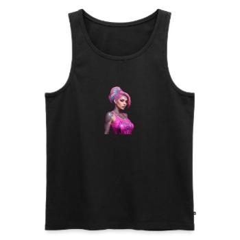 Anime - Men's Premium Organic Tank Top - black - Front - Michal (187cm)