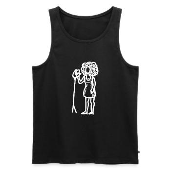 Chanteuse chanteuse - Débardeur bio Premium Homme - noir - Devant - AI Model Male 178 light (178cm)