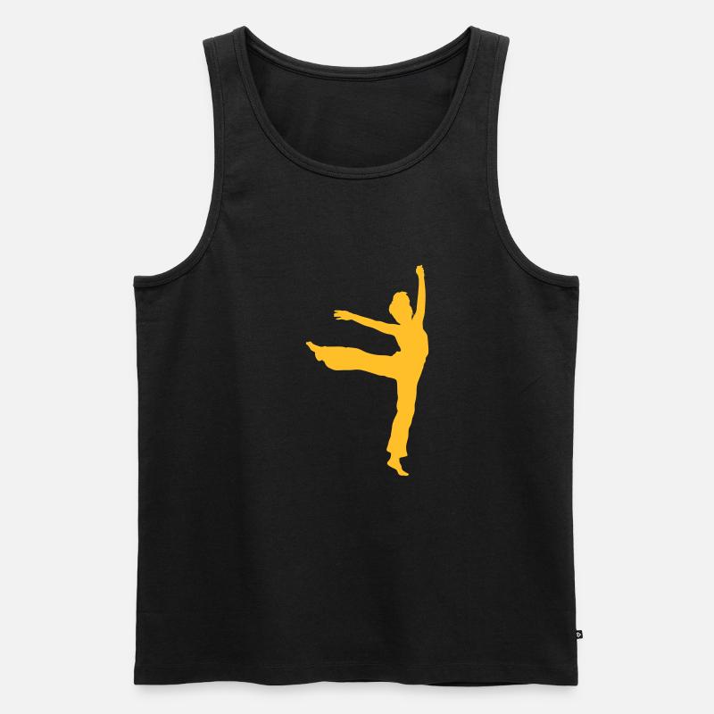 Tänzerin - Männer Premium Bio Tank Top - Schwarz
