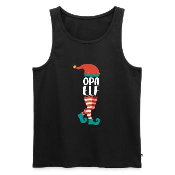 Weihnachts Elf Partnerlook Design Xmas Elfen - Männer Premium Bio Tank Top - Schwarz - Vorne - AI Model Male 178 light (178cm)