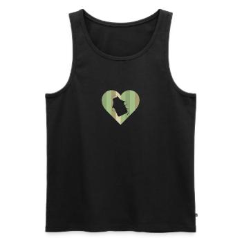Baking Cupcake Muffin - Men's Premium Organic Tank Top - black - Front - AI Model Male 178 light (178cm)