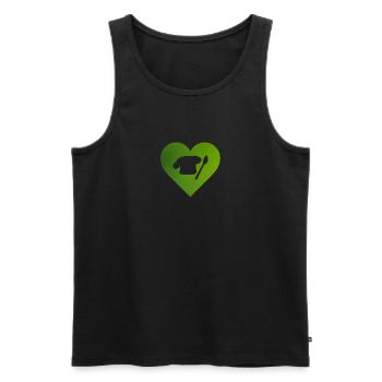 Backwaren Muffin Bäcker - Männer Premium Bio Tank Top - Schwarz - Vorne - Michal (187cm)