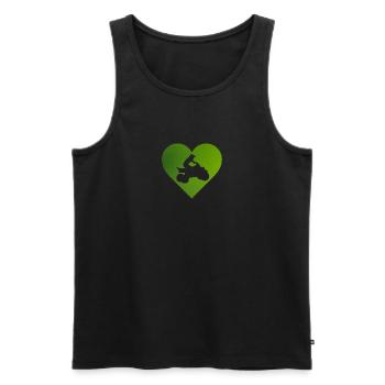 Stunt Stunt ATV Quad - Men's Premium Organic Tank Top - black - Front - AI Model Male 178 light (178cm)