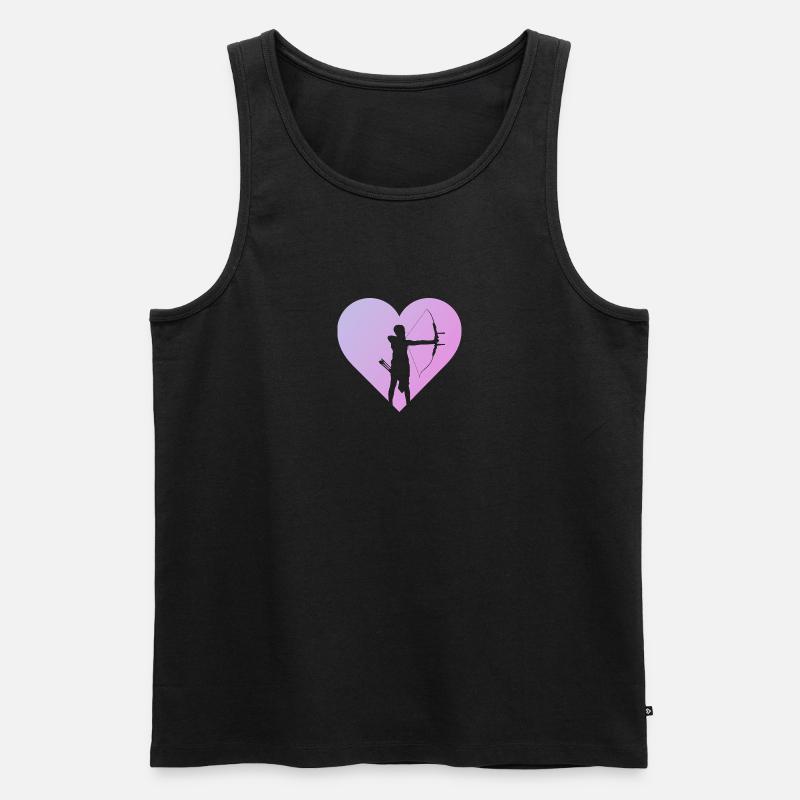 Bogen Bogenschießen Langbogen - Männer Premium Bio Tank Top - undefined