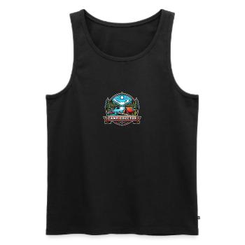 Camp Director Camp Manager Summer Vacation - Men's Premium Organic Tank Top - black - Front - AI Model Male 178 light (178cm)