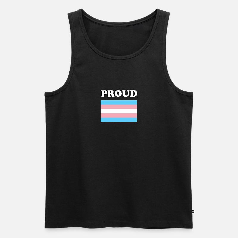Trans Pride Transpride Flagge - Männer Premium Bio Tank Top - undefined