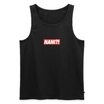 NANI! - Débardeur bio Premium Homme - noir - Devant - AI Model Male 178 light (178cm)