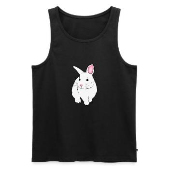 Häschen - Männer Premium Bio Tank Top - Schwarz - Vorne - Michal (187cm)