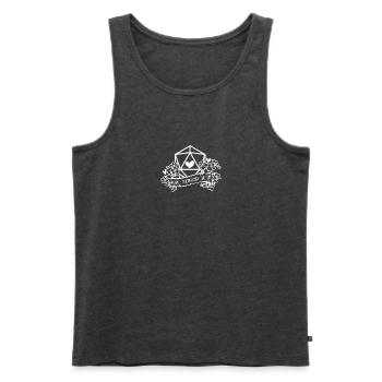 Wer zusammen rollt, bleibt zusammen RPG Valentinstag - Männer Premium Bio Tank Top - Anthrazit meliert - Vorne - AI Model Male 178 light (178cm)