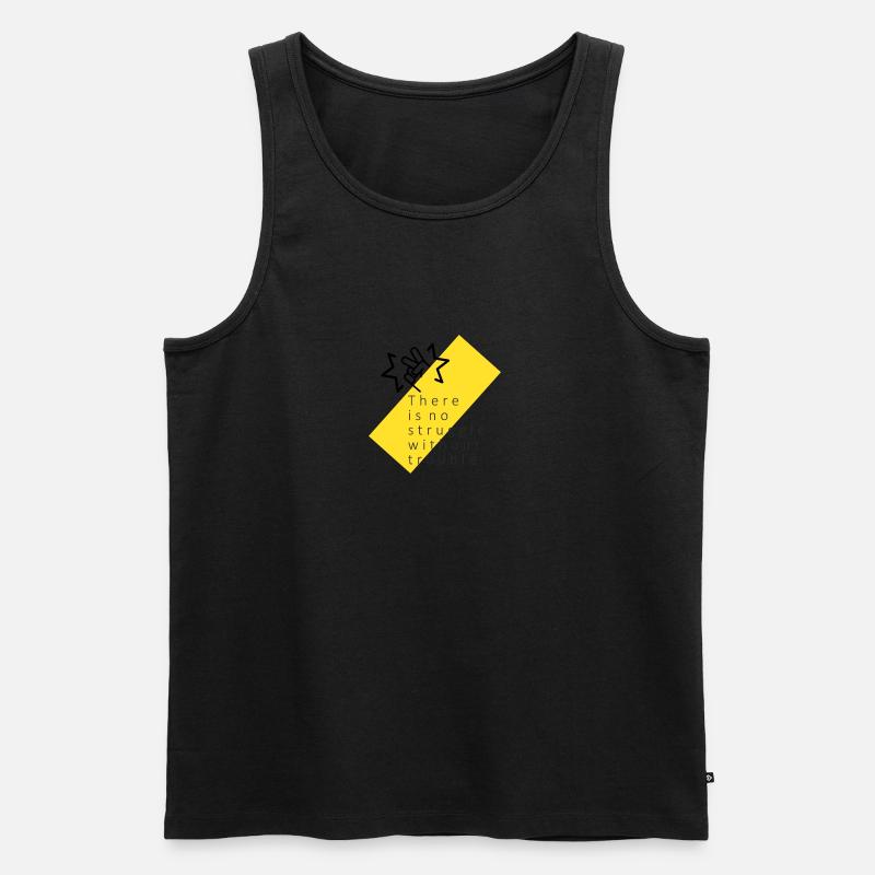 no struggle - Männer Premium Bio Tank Top - Schwarz