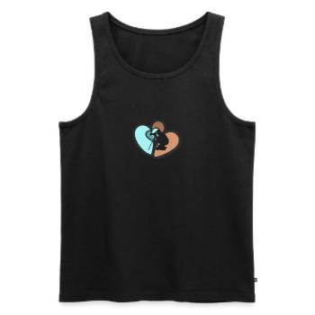 Fotograf Spiegelreflex Kamera - Männer Premium Bio Tank Top - Schwarz - Vorne - Michal (187cm)