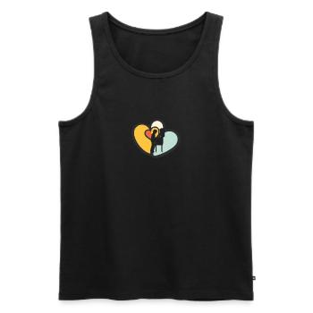 arcade pinball machine - Men's Premium Organic Tank Top - black - Front - AI Model Male 178 light (178cm)