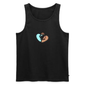 Nagetier Tierchen Hamster - Männer Premium Bio Tank Top - Schwarz - Vorne - AI Model Male 178 light (178cm)