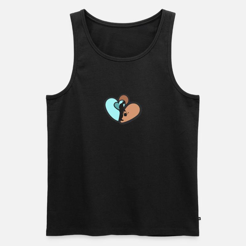 Blume Gartenbau Gärtnern - Männer Premium Bio Tank Top - Schwarz