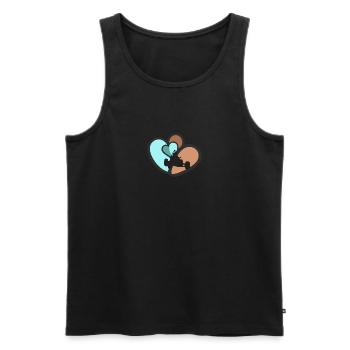 Autocross Motorsport Sportauto - Männer Premium Bio Tank Top - Schwarz - Vorne - AI Model Male 178 light (178cm)