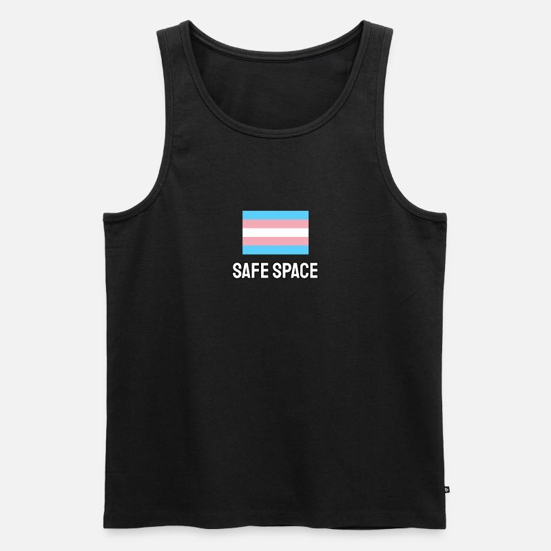 TRANS Safe Space - Transgender Pride - Männer Premium Bio Tank Top - undefined