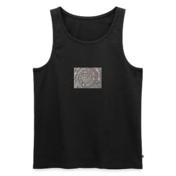 Stone Circle - Männer Premium Bio Tank Top - Schwarz - Vorne - AI Model Male 178 light (178cm)