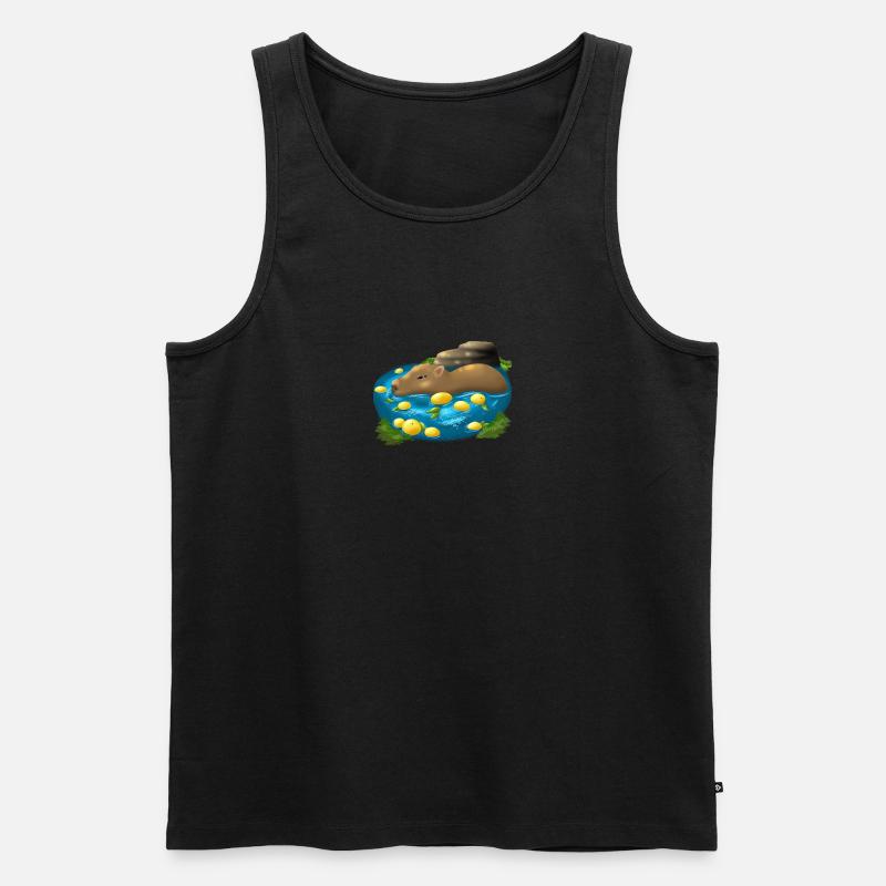 Capybara - Männer Premium Bio Tank Top - undefined