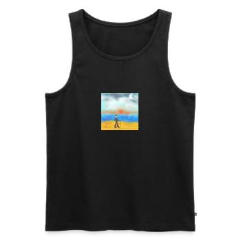 2 Sternmöwenreiter - Männer Premium Bio Tank Top - Schwarz - Vorne - Michal (187cm)