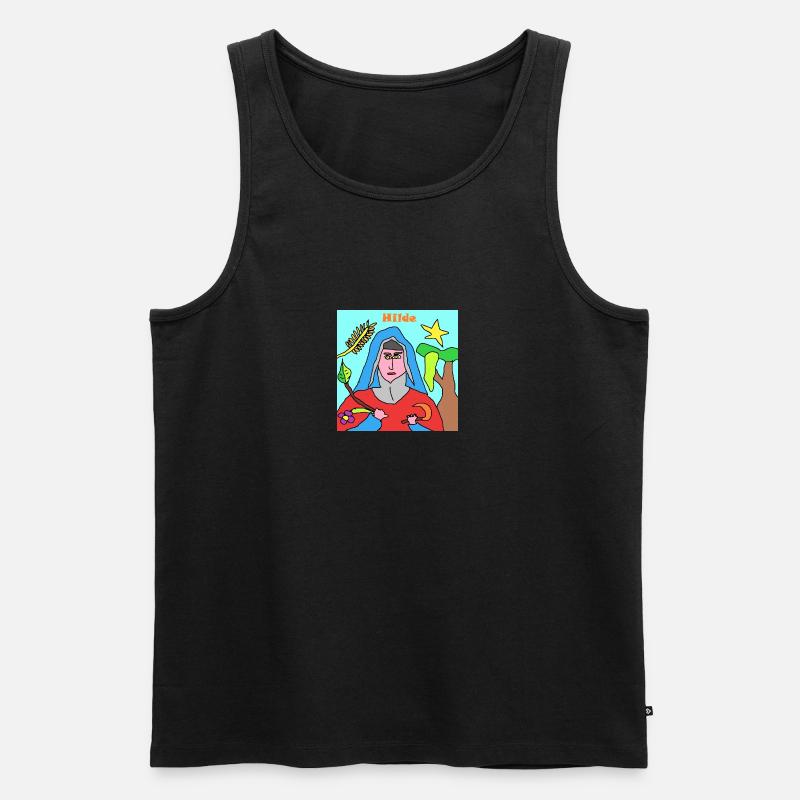 Hilde - Männer Premium Bio Tank Top - Schwarz