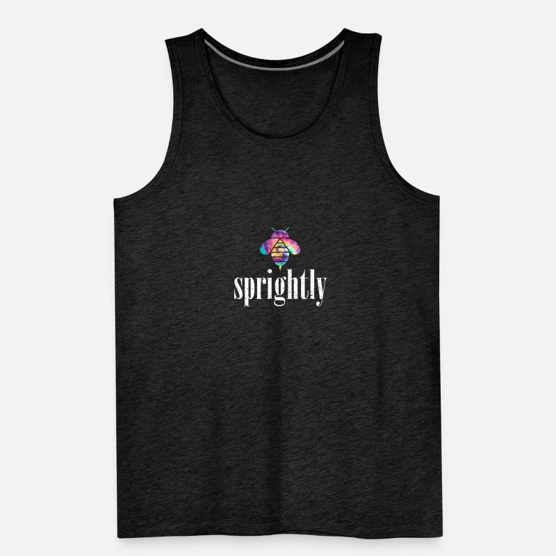 Tie Dye Bee Sprightly Biene Be Sprightly Men's Premium Organic Tank Top