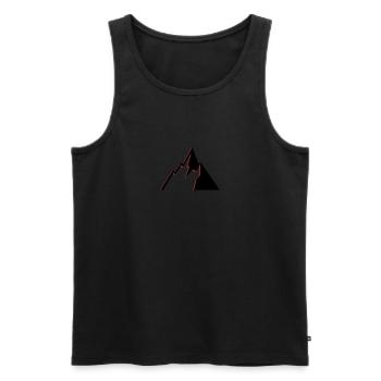 Montagnes - Débardeur bio Premium Homme - noir - Devant - Michal (187cm)