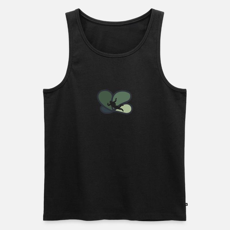 Skydive Freifall - Männer Premium Bio Tank Top - undefined