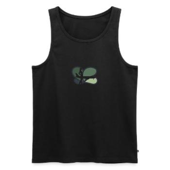 Stewardess Flugbegleiter Flugverkehr - Männer Premium Bio Tank Top - Schwarz - Vorne - Michal (187cm)