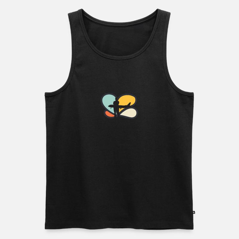 Flugbegleiter Flug - Männer Premium Bio Tank Top - undefined