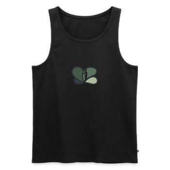 Flight Attendant Aircraft Flight Attendant - Men's Premium Organic Tank Top - black - Front - Michal (187cm)