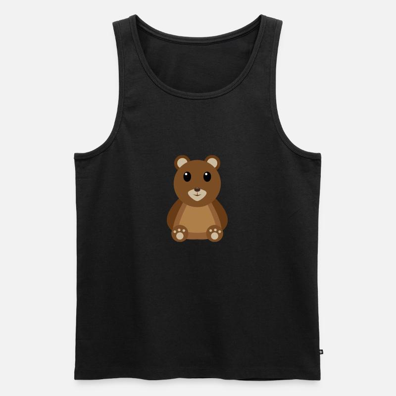 Teddybär Teddy Kuscheltier - Männer Premium Bio Tank Top - undefined