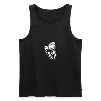 Filles effrayantes sert du thé - Débardeur bio Premium Homme - noir - Devant - Michal (187cm)