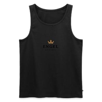 Engel - Männer Premium Bio Tank Top - Schwarz - Vorne - AI Model Male 178 light (178cm)